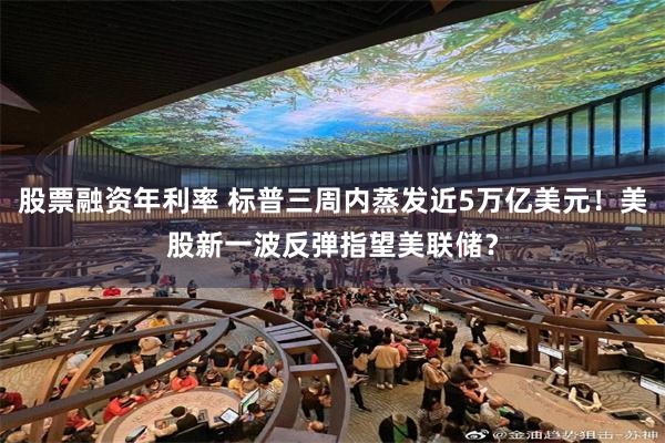 股票融资年利率 标普三周内蒸发近5万亿美元！美股新一波反弹指望美联储？