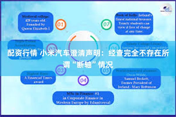 配资行情 小米汽车澄清声明：经查完全不存在所谓“断轴”情况
